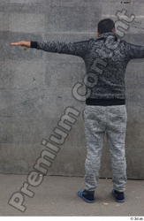 Whole Body Man T poses Casual Slim Standing Street photo references